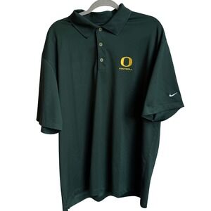 Nike Golf Oregon Ducks‎ Polo XL Green Lightweight University of Oregon Football